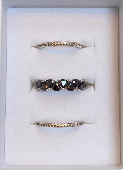 Bomb Party Luxe Bands RBP8726 Boss Me Up, Rhodium, Size 7