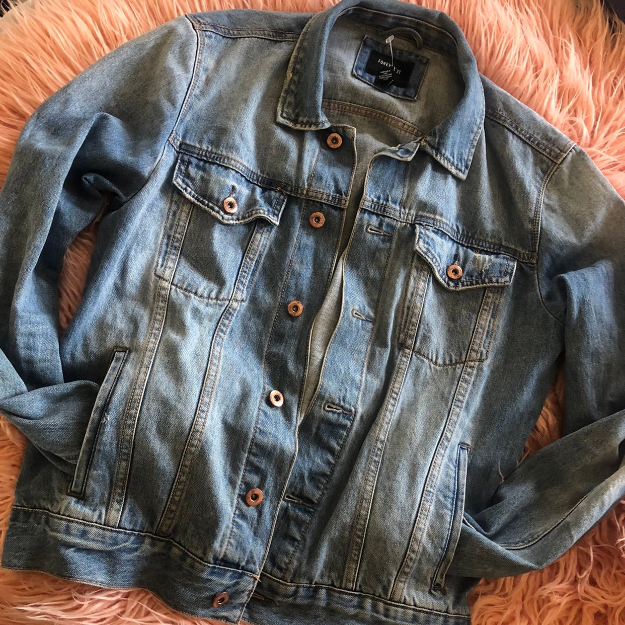 Forever 21 Mens Jean Jacket Sz M