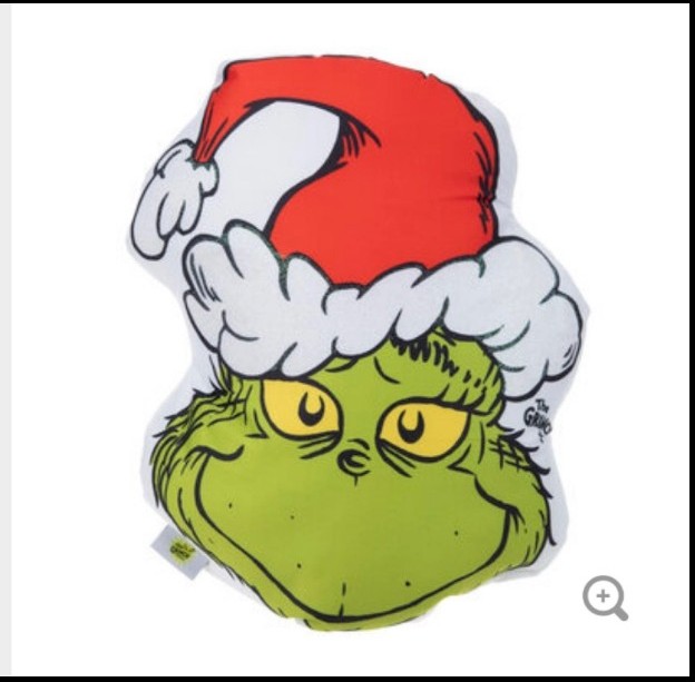 NWT Grinch & Max Throw Pillow Set