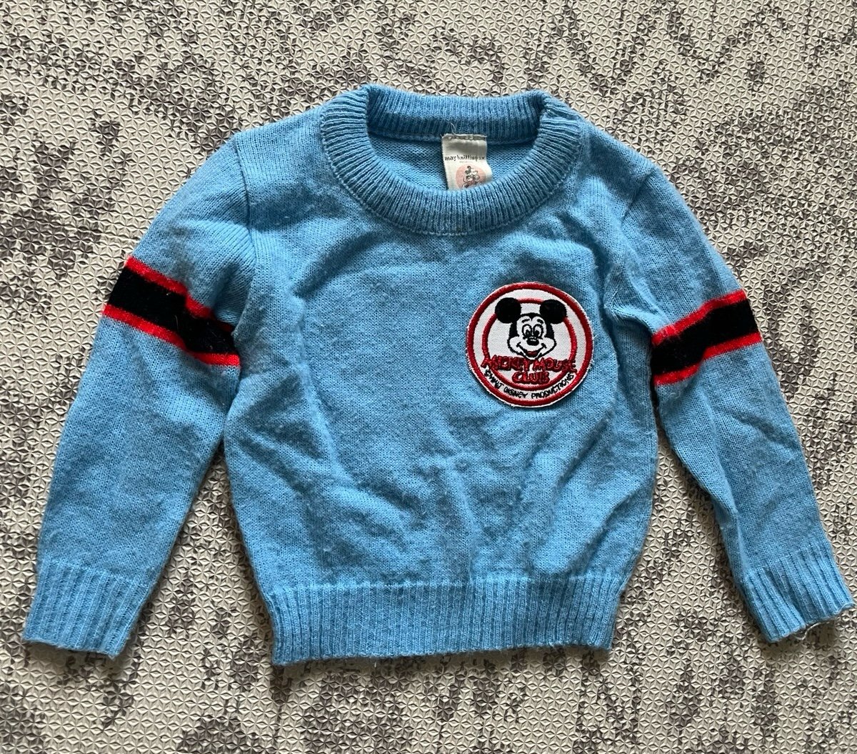 Vintage May Knitting Co Mickey kids sweater