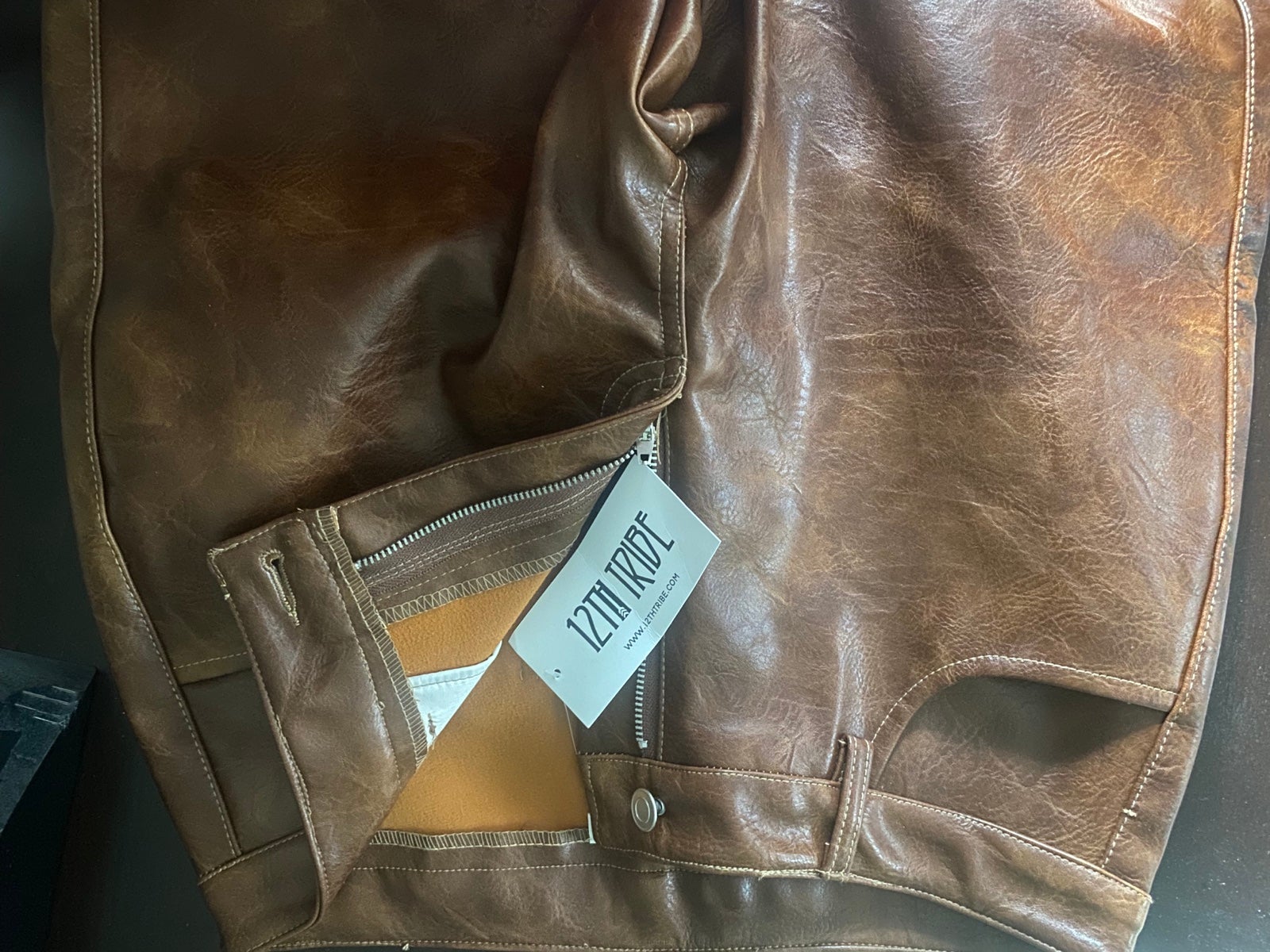 Vegan leather pants