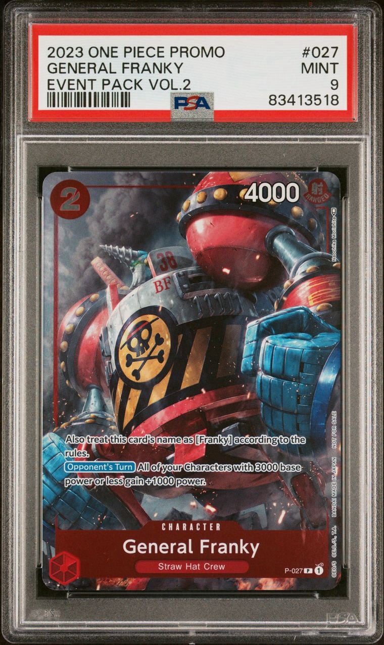 PSA 9 General Franky Event Pack Vol.2 One Piece