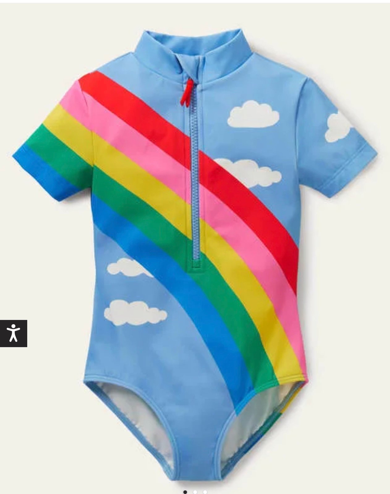 Mini Boden Short-sleeved Swimsuit 7/8