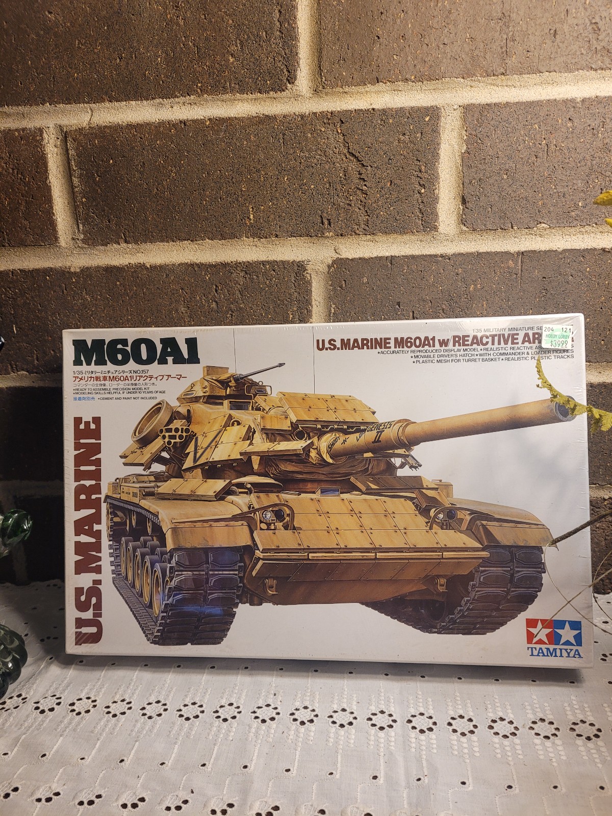 Tamiya M60A1 US Marine With Reactive Armor Tank Model Kit Scale 1/35