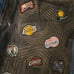 UNK NBA Teams Basketball Patches Y2K Baggy Denim Jeans Distressed Cut 38 Mens
