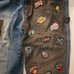 UNK NBA Teams Basketball Patches Y2K Baggy Denim Jeans Distressed Cut 38 Mens