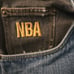 UNK NBA Teams Basketball Patches Y2K Baggy Denim Jeans Distressed Cut 38 Mens