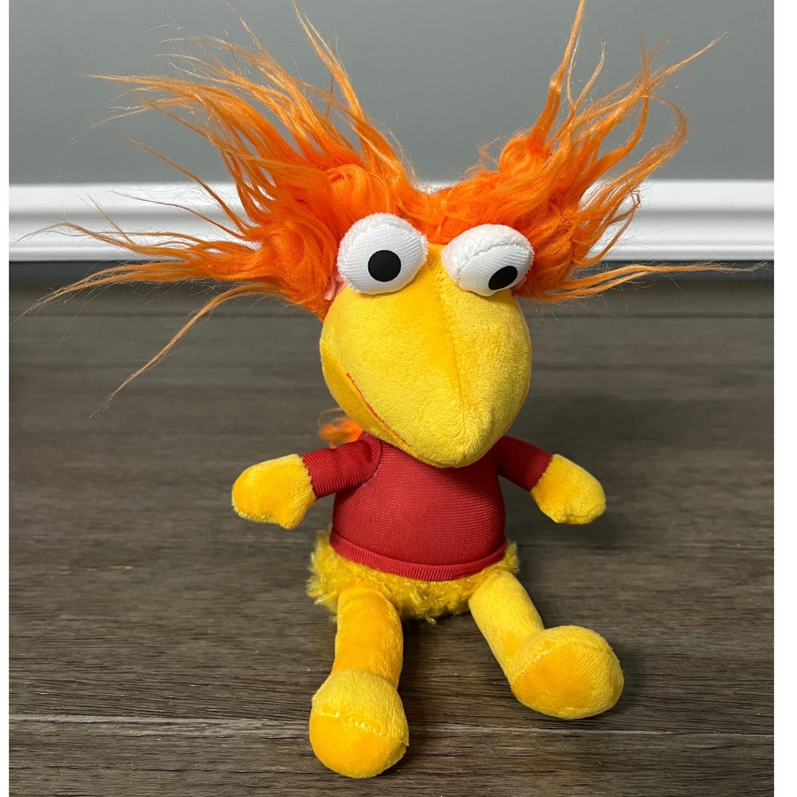 Fraggle Rock Plush Toy Red Shirt Orange Hair 6" Kids Stuffed Animal