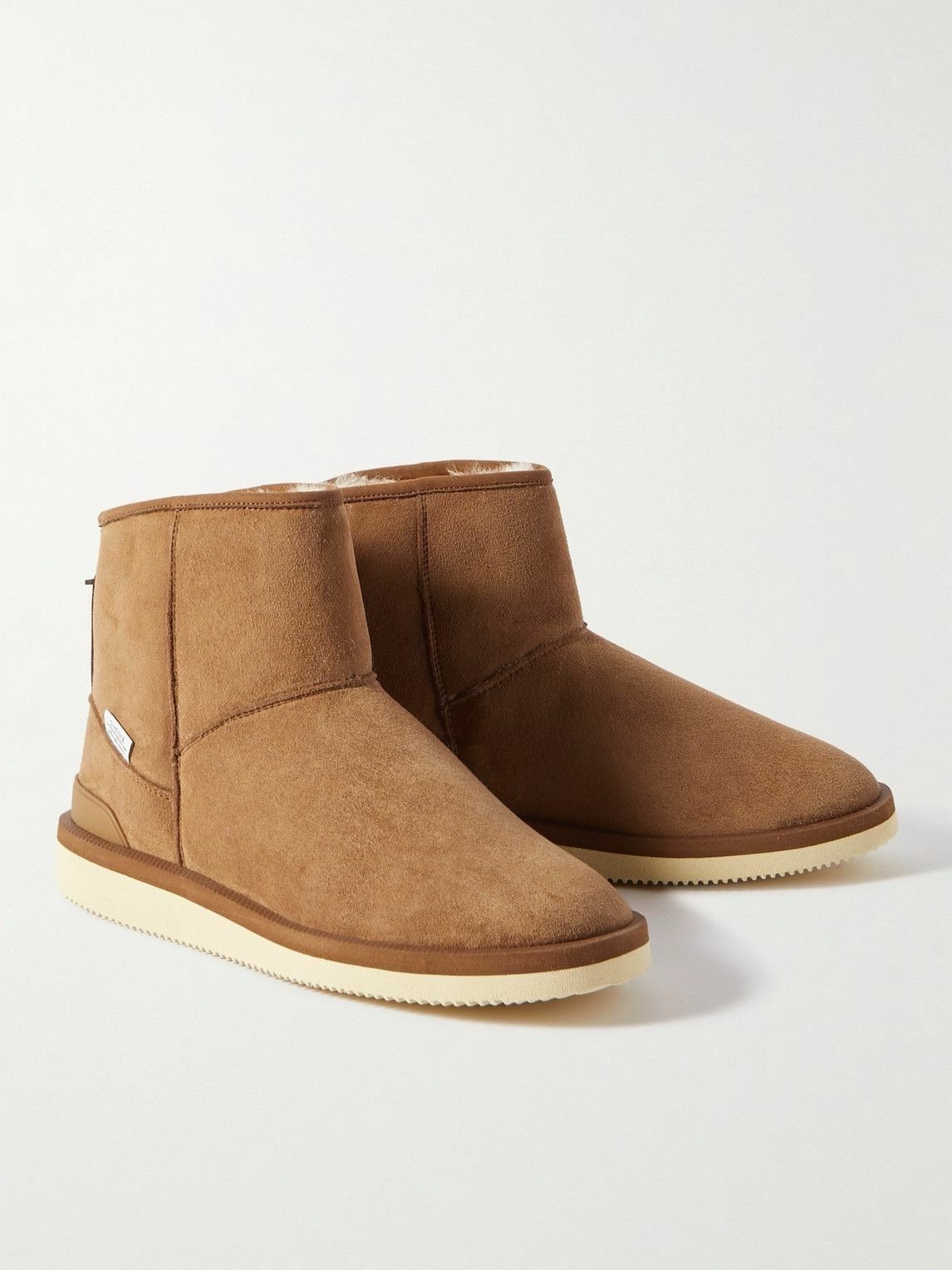 Suicoke ELS-VM2 Mid Mouton Mens Size 6 Suede Insulated Casual Winter Boot Beige