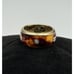 Flli Menegatti Sterling Silver Vermeil Tortoise Enamel Rhinestone Designer Ring