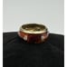 Flli Menegatti Sterling Silver Vermeil Tortoise Enamel Rhinestone Designer Ring