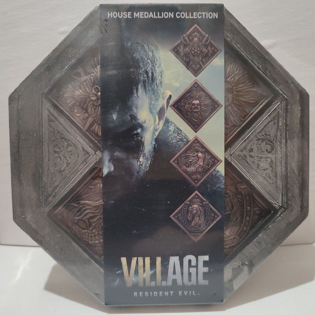 Resident Evil Village House Medallions Collection Official Collectible Figurines