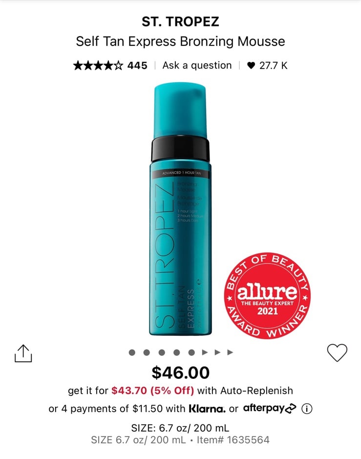 Bronzing Mousse st tropez
