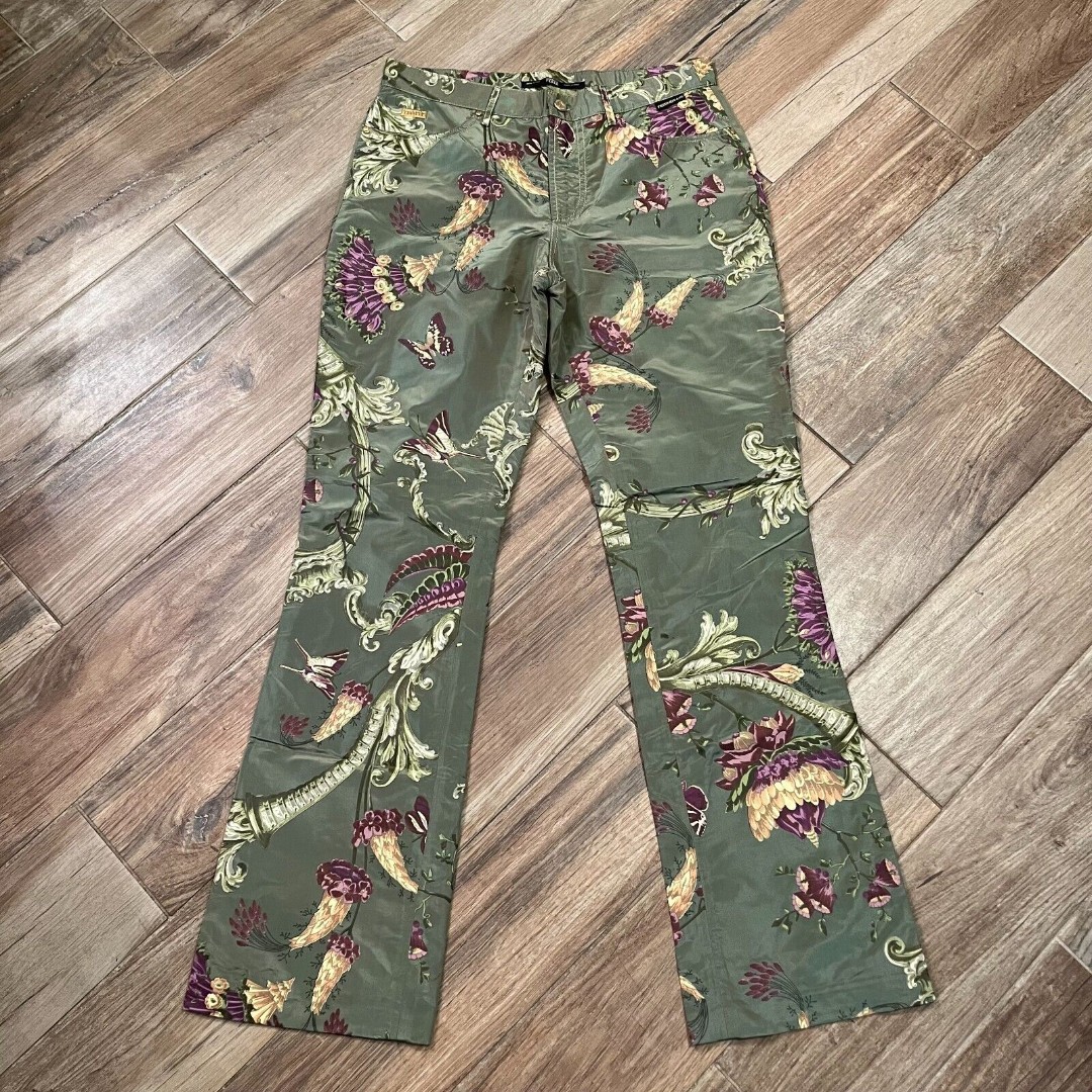 Gianfranco Ferre Jeans Boutique Chic Floral Iridescent Italy Sz 29 EUC