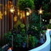 3-Pack Solar Lights Outdoor Garden Decorations Sun Moon Star Stake Light