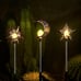 3-Pack Solar Lights Outdoor Garden Decorations Sun Moon Star Stake Light