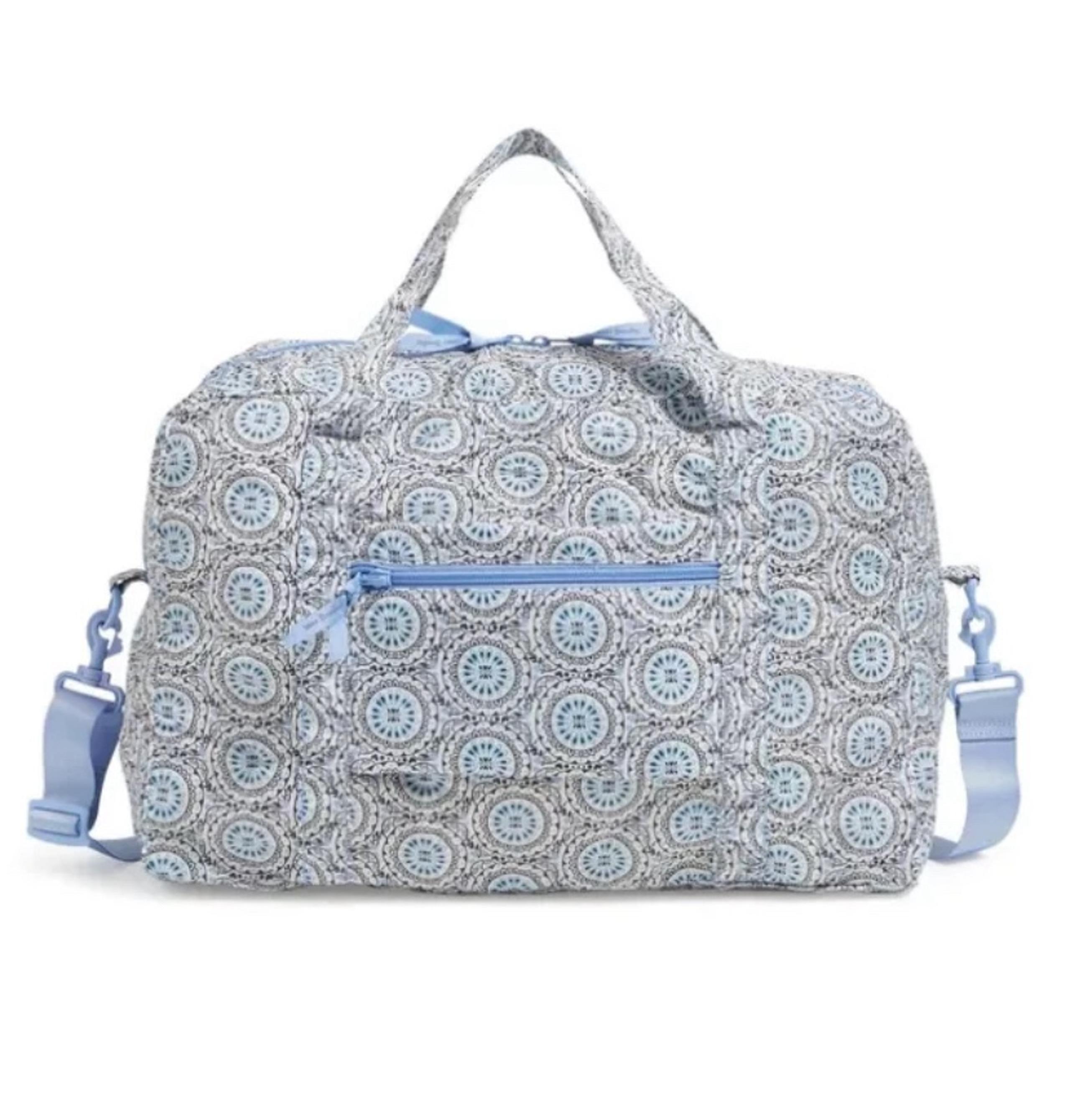 Vera Bradley Packable Travel Bag Mini Sketched Medallion Duffel NWT