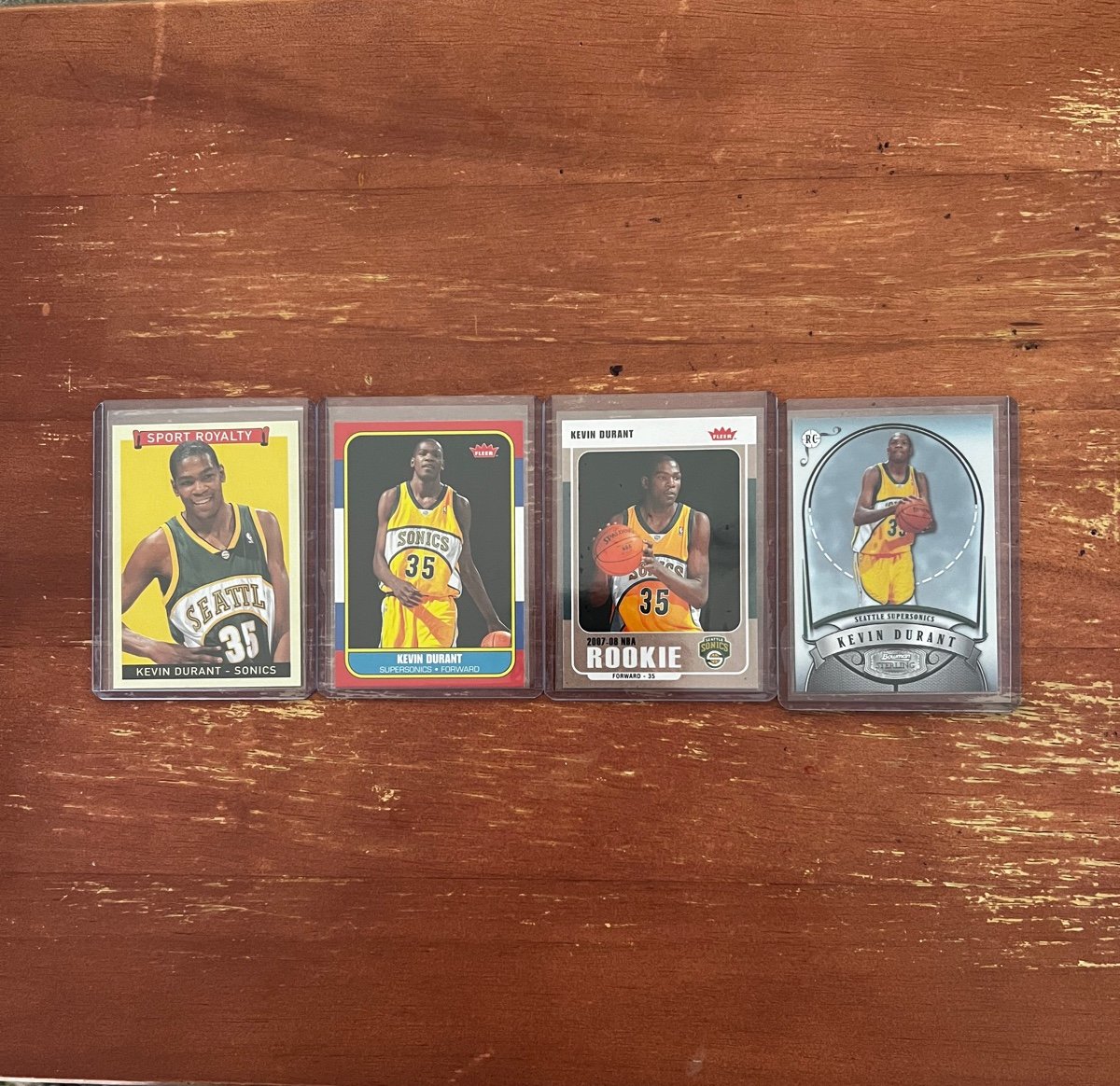 Kevin Durant Rookie Lot- 4 cards