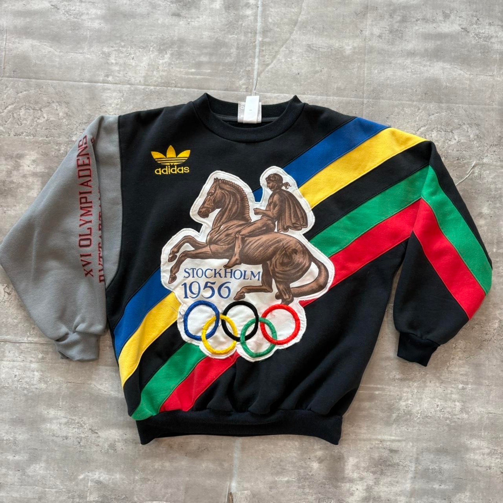 Vintage 1980s adidas stockhold crewneck