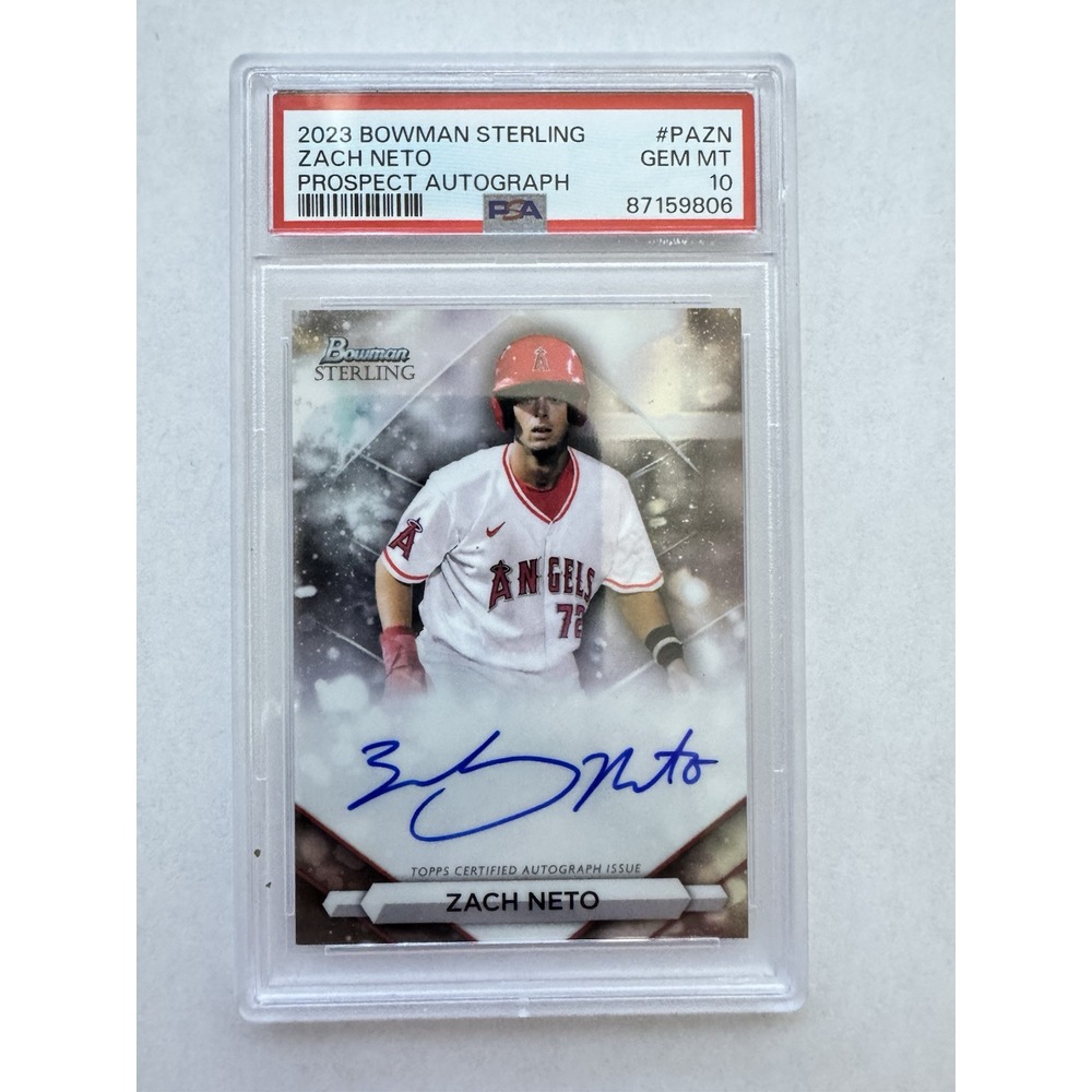 2023 Bowman Sterling - Prospect Autographs Zach Neto #PA-ZN (AU, RC)