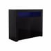 Modern Storage Display Cabinet with LED Light, Black