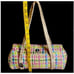 The Sak Woven Multicolored Ribbon Purse Baguette Bag Beige Tan Handbag