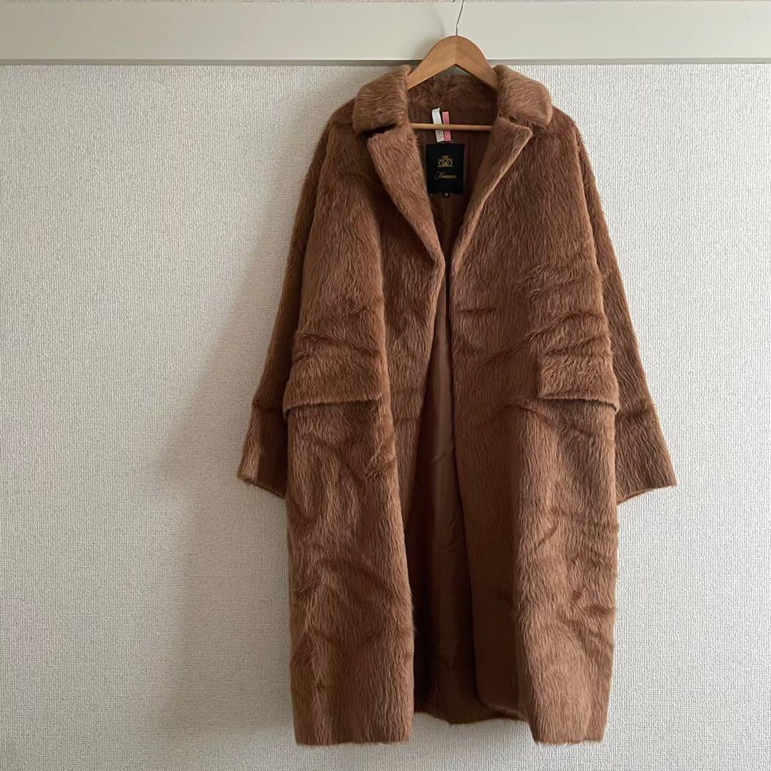diante SHAGGY LOOSE MIDDLE COAT