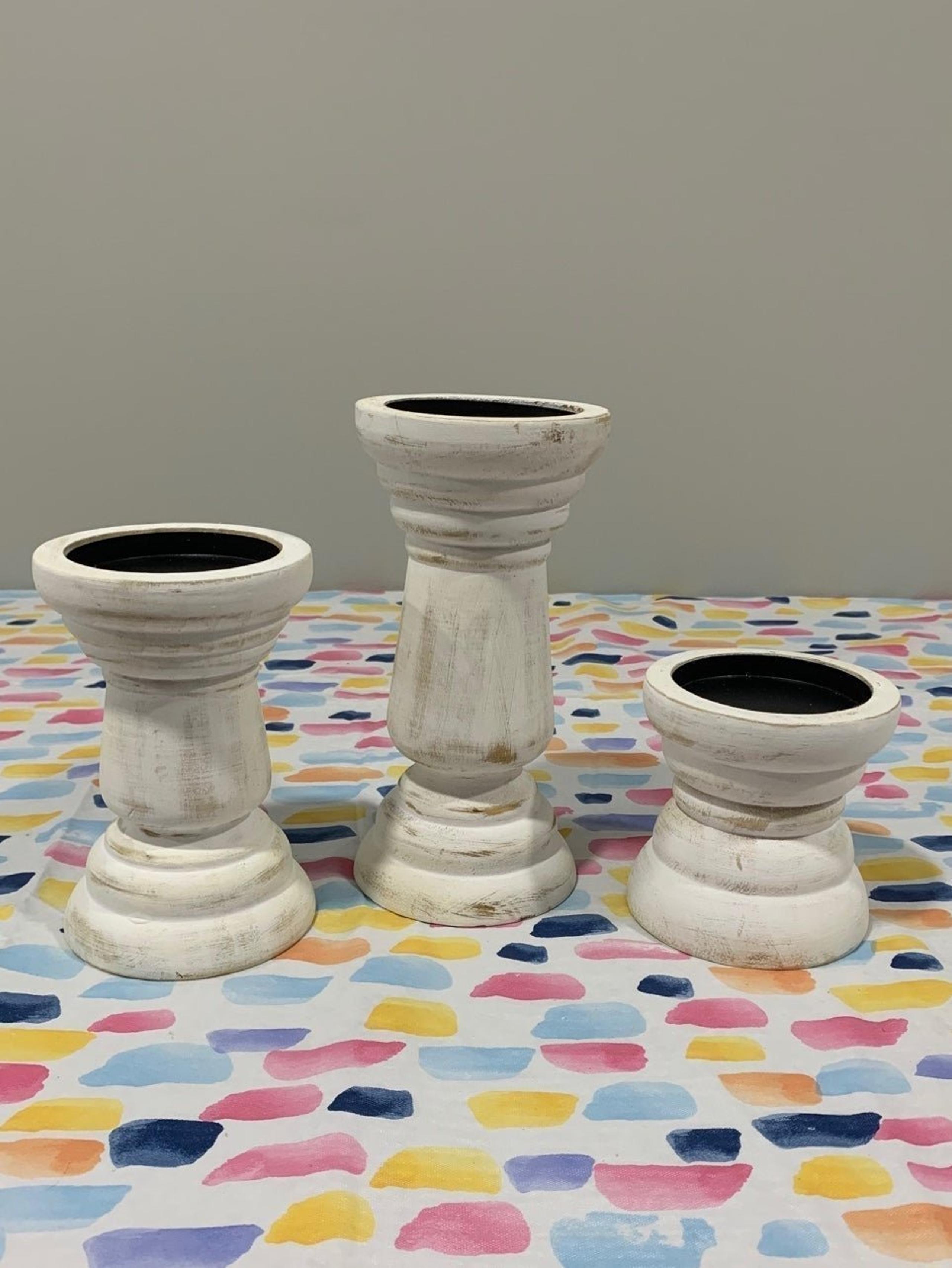 Set of 3 Pillar Candle Holder