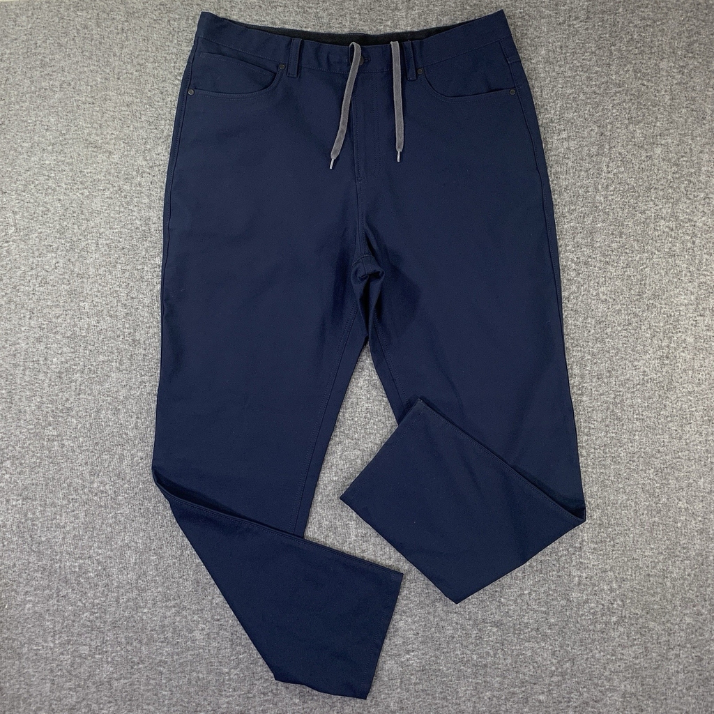 Ministry Of Supply Pants Men 38x31 Navy Blue Performance Stretch Drawstring