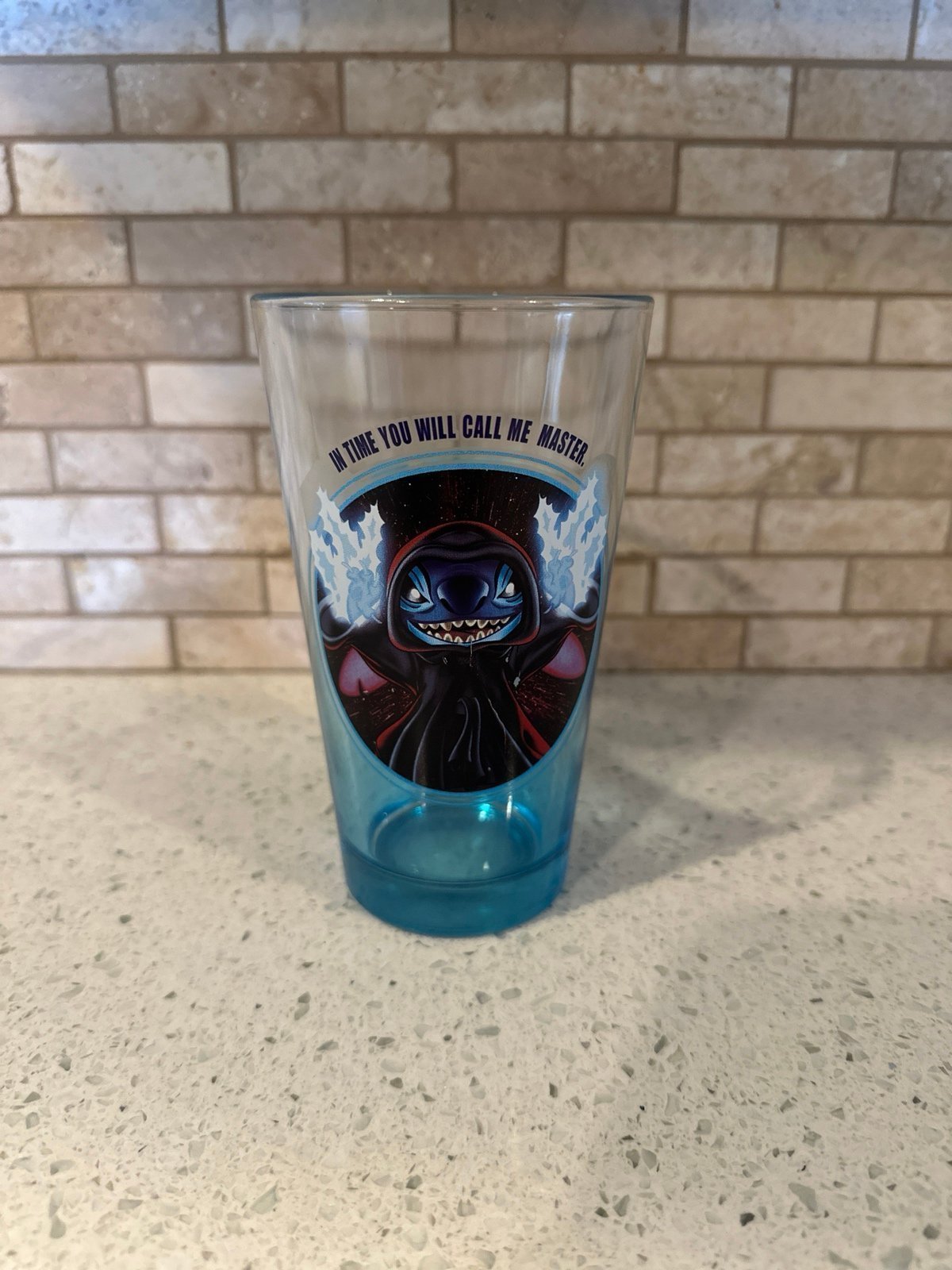 Disney Tumbler Glass - Star Wars - Stitch As Emperor Palpatine