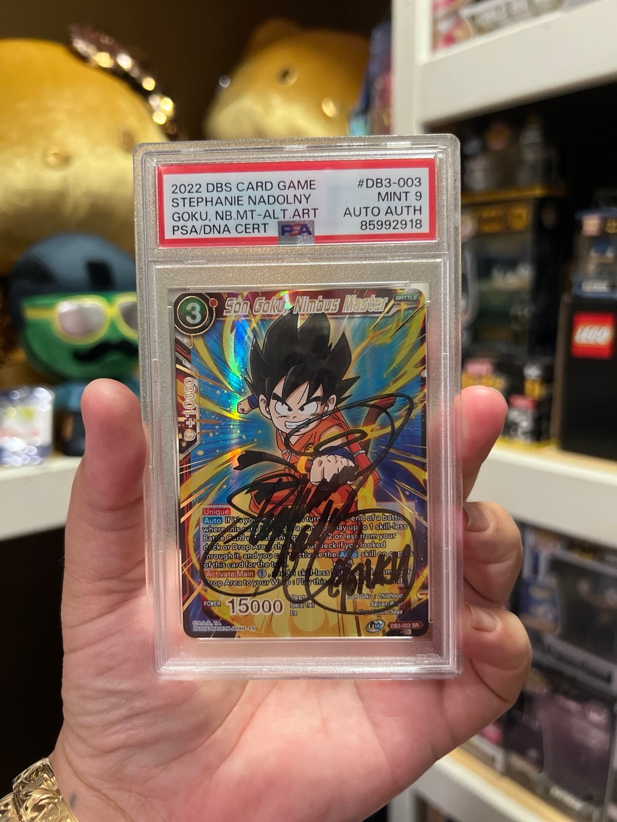 Dragon Ball autographed PSA 9 Stephanie Naldolny