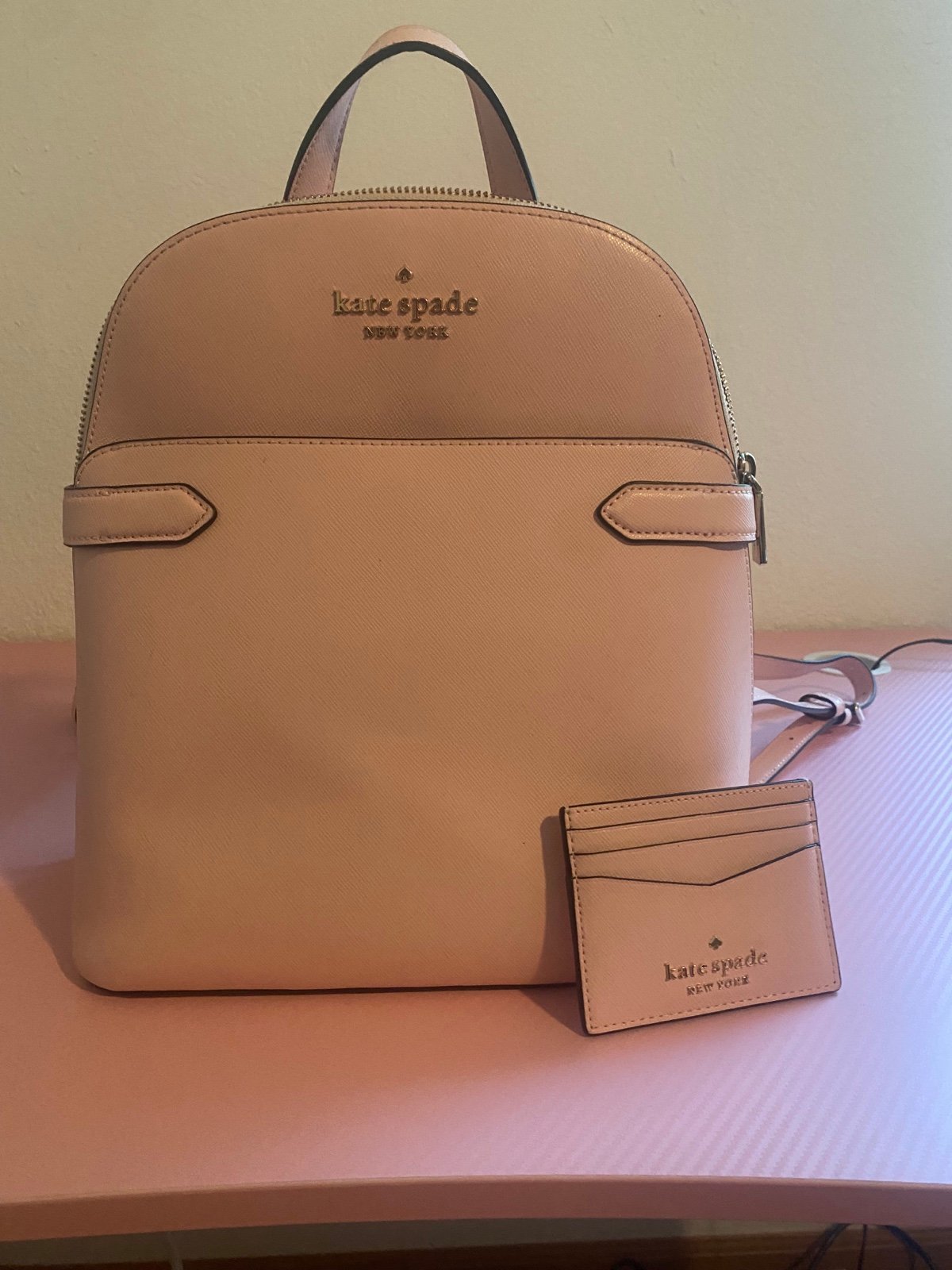 Kate Spade PINK backpack with wallet