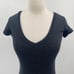 Aritzia Community Maxi Dress V Neck Jersey Knit Rayon Stretch Dark Gray XS