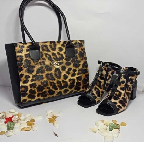 Leopard Print Bag Set