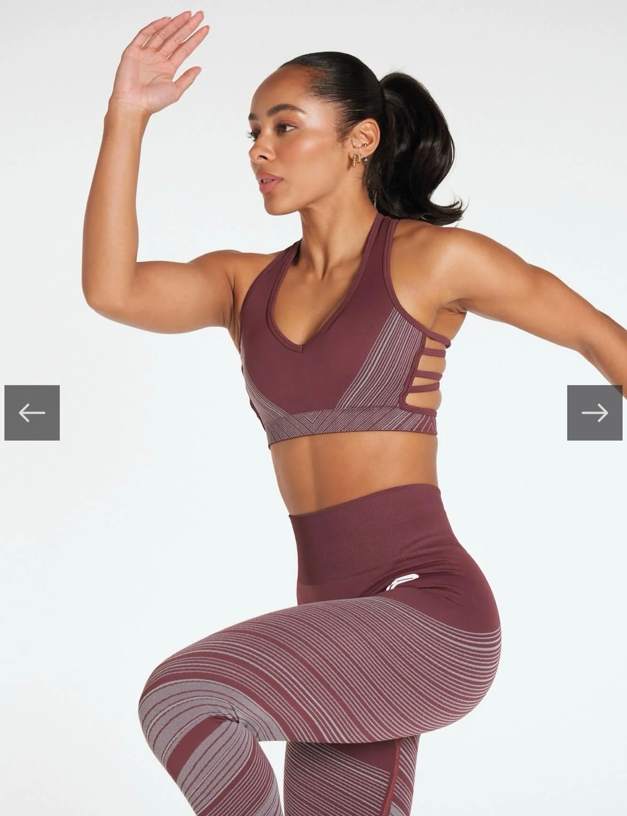 Impulse Seamless Sports Bra Claret
