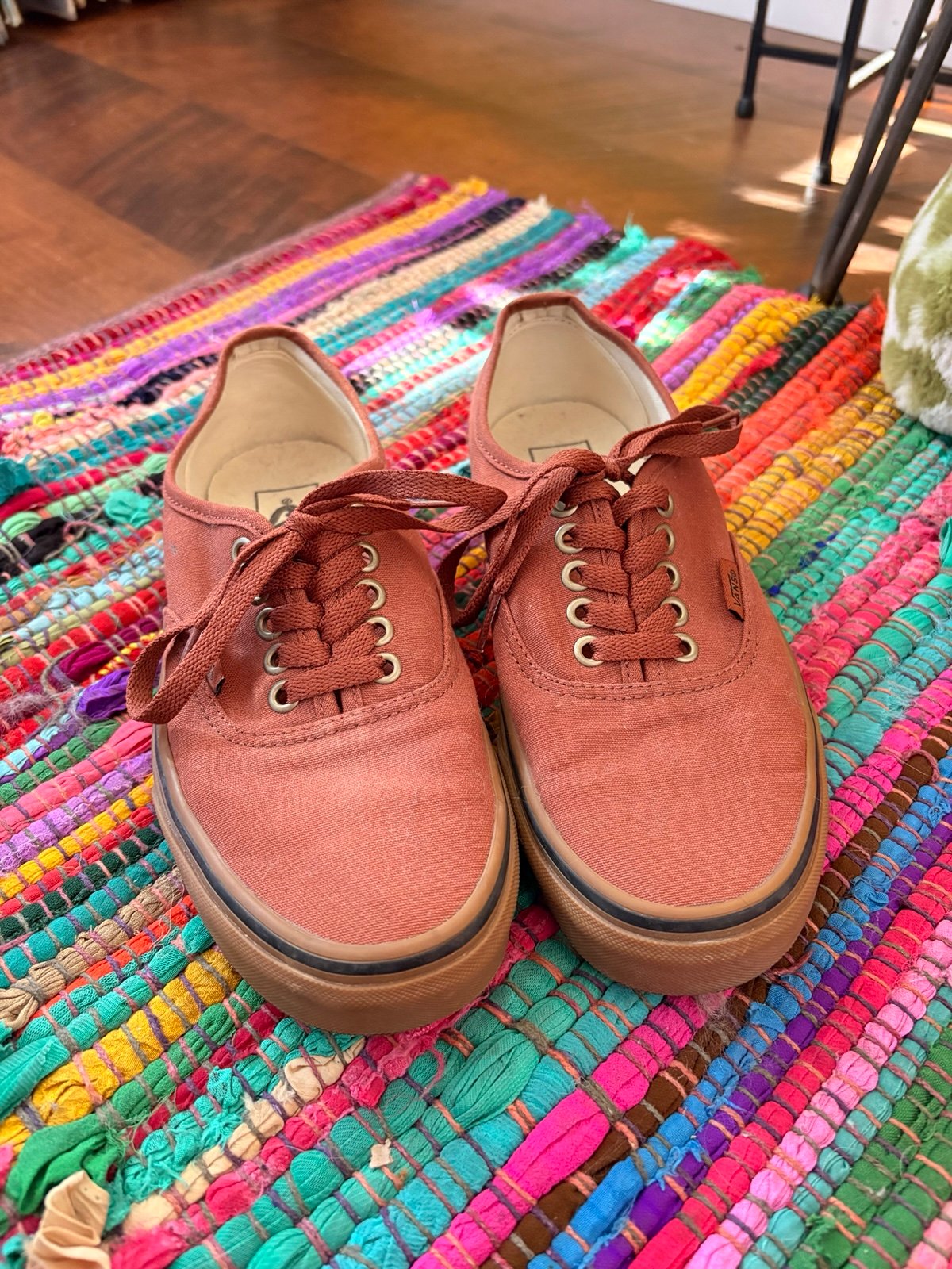 Camel Colored Vans Sneakers