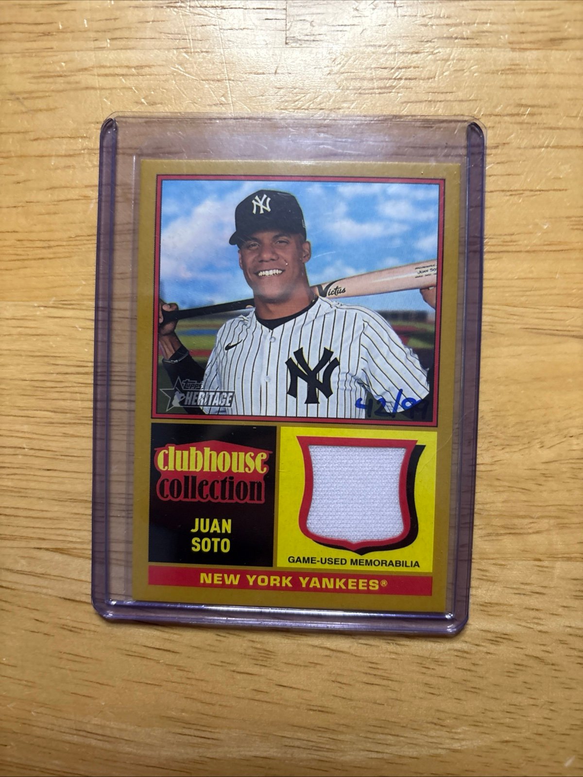 2025 Topps Heritage- Clubhouse Collection Relic- Juan Soto CCR-JS 42/99