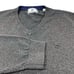 Southern Tide Charcoal Gray 100% Cotton V-Neck Pullover Sweater