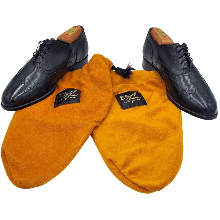 Florsheim's Royal Imperial men's size 7.5 black leather oxford dress shoes
