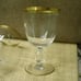 Vintage Imperial Gold Trim Wine Glass Set of 4