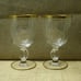 Vintage Imperial Gold Trim Wine Glass Set of 4