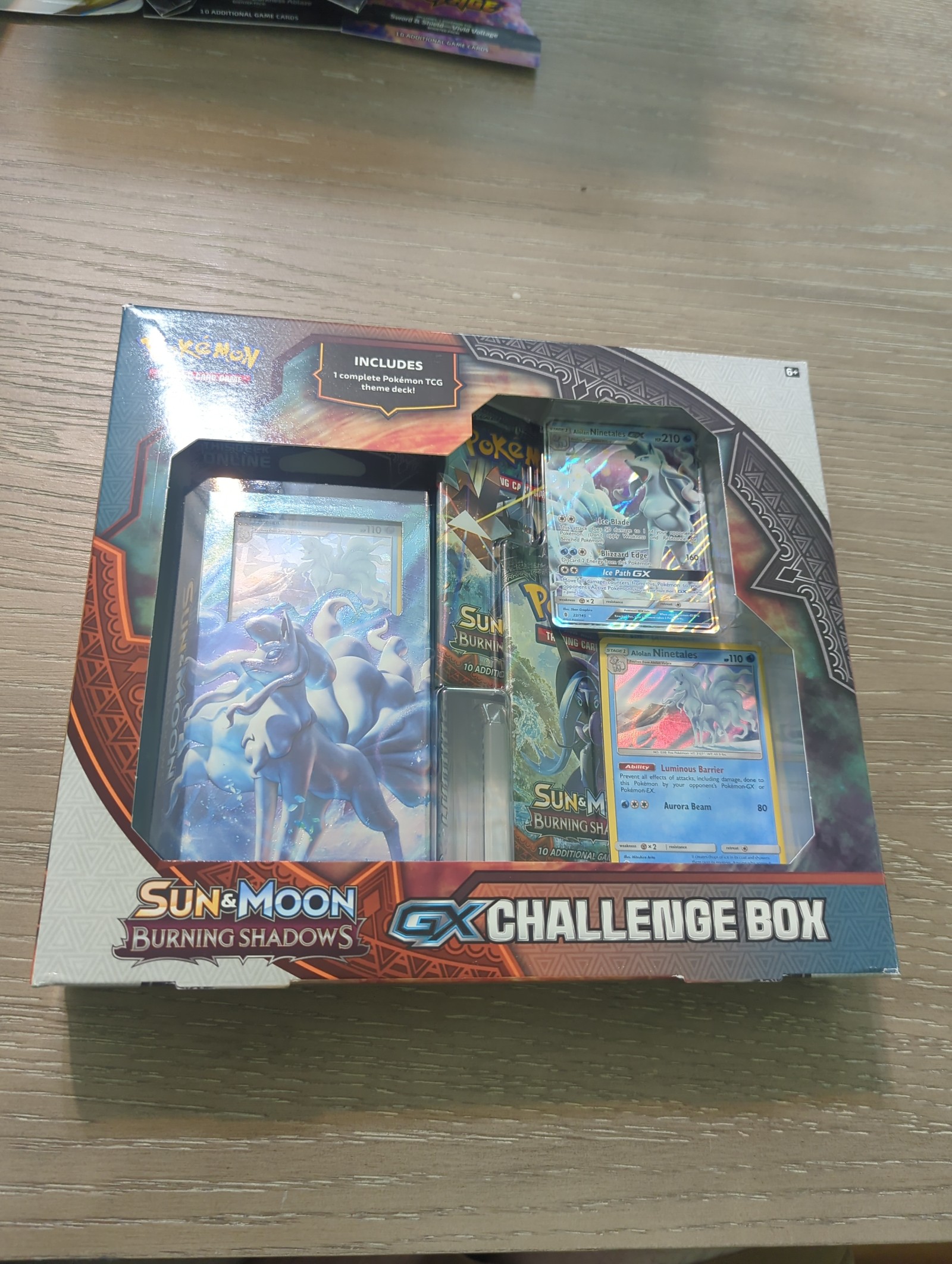 Sun and Moon burning shadows GX challenge box