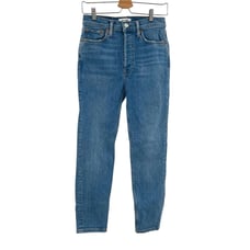 RE/DONE Originals 70's Stove Pipe Jeans Classic Faded Blue Size 28