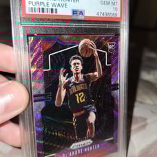 De' Andre Hunter Purple Wave RC PSA 10