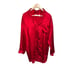 Vintage Cherry Red Victoria's Secret Button Up Top Size Large