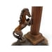 Vintage Horse Column Candle Holders with Agate Bases - 5.5 Tall - Bronze & Silv