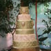 14 Round Gold Metal Wedding Cake Stand, Dessert Display Stand