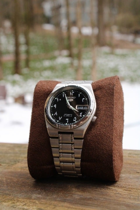 Seiko 5 Automatic Arabic Dial Watch SNK063J5