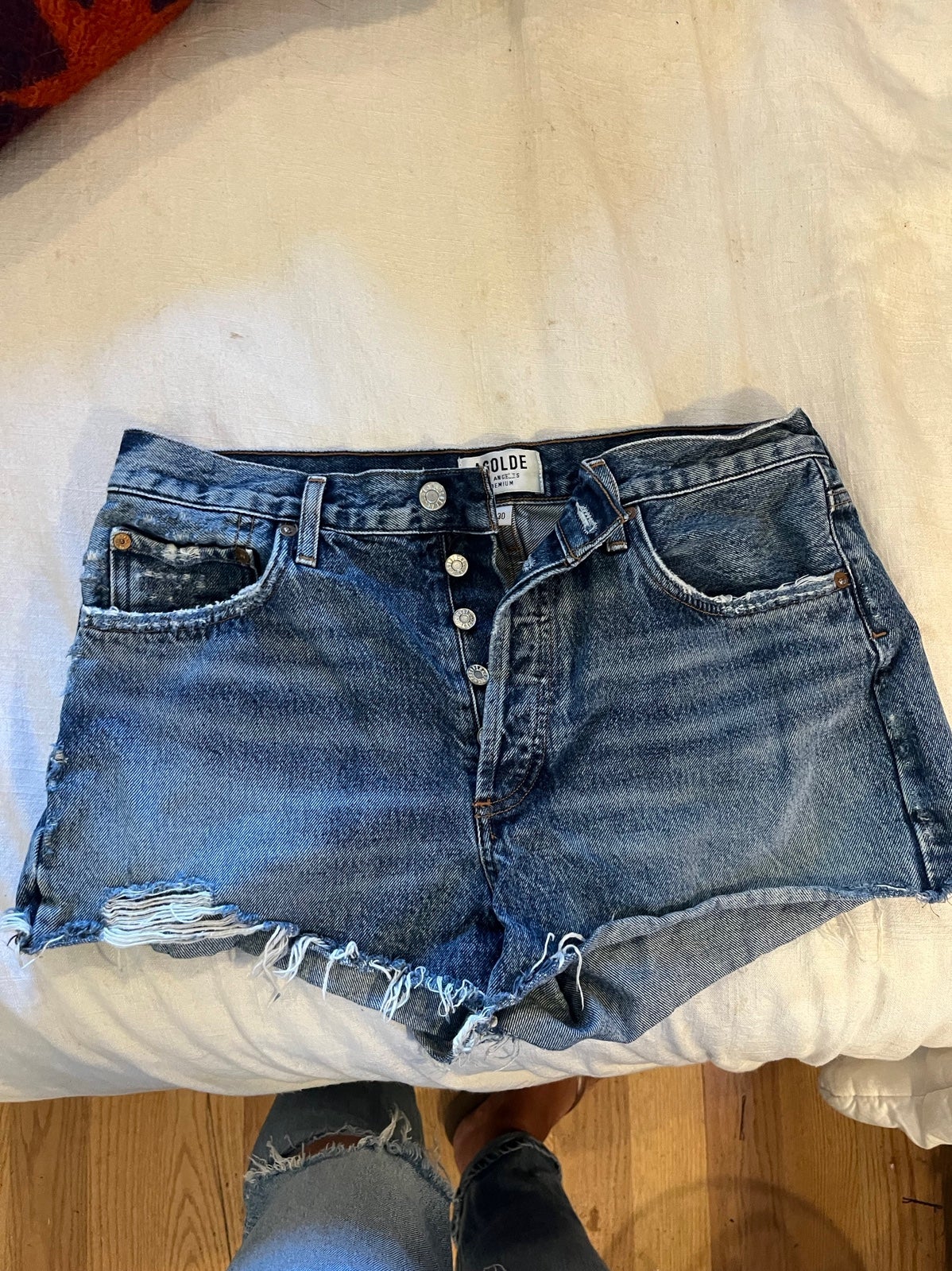 agolde parker shorts size 30