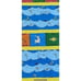 DR SEUSS one fish two red fish blue fish QUILTED BLANKET LAP QUILT 37”x37”
